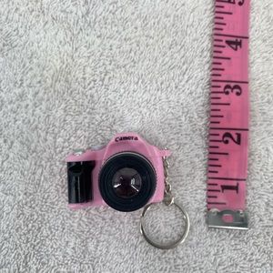 Camera purse charm‎ keychain, pink